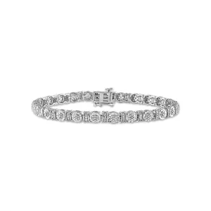 1/4 CTW Diamond 7-inch Tennis Bracelet in Sterling Silver