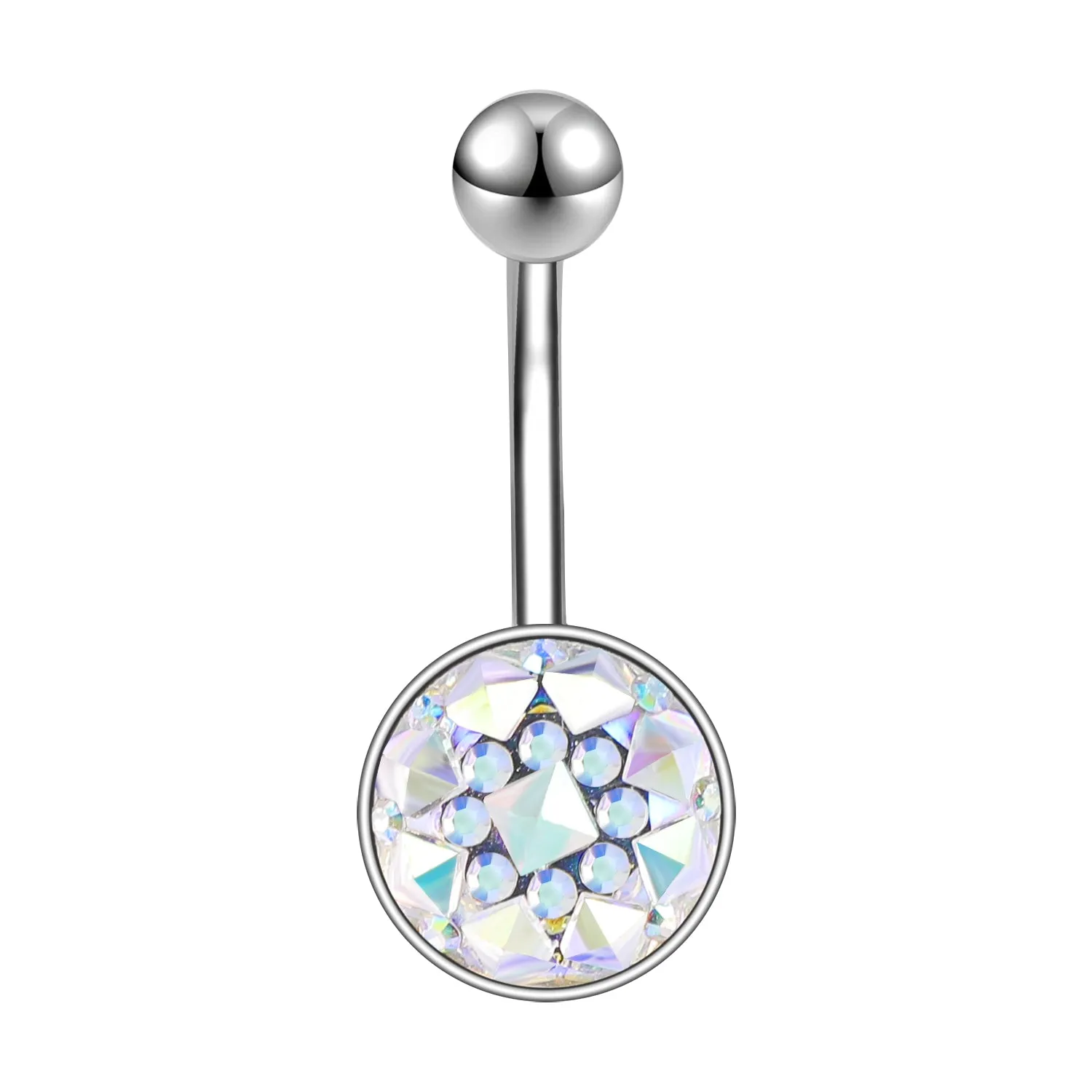 14g Colorful Sequin Belly Button Rings Banana Belly Navel Piercing Jewelry