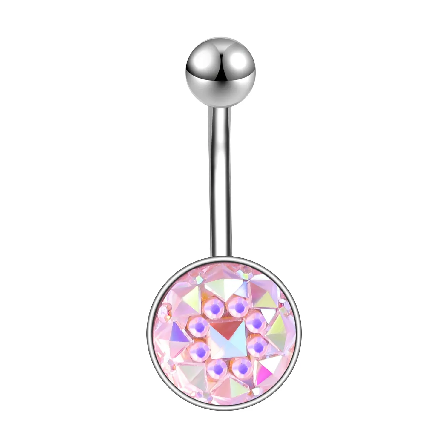 14g Colorful Sequin Belly Button Rings Banana Belly Navel Piercing Jewelry