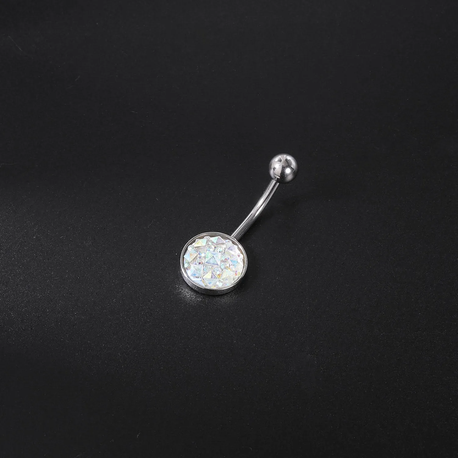 14g Colorful Sequin Belly Button Rings Banana Belly Navel Piercing Jewelry