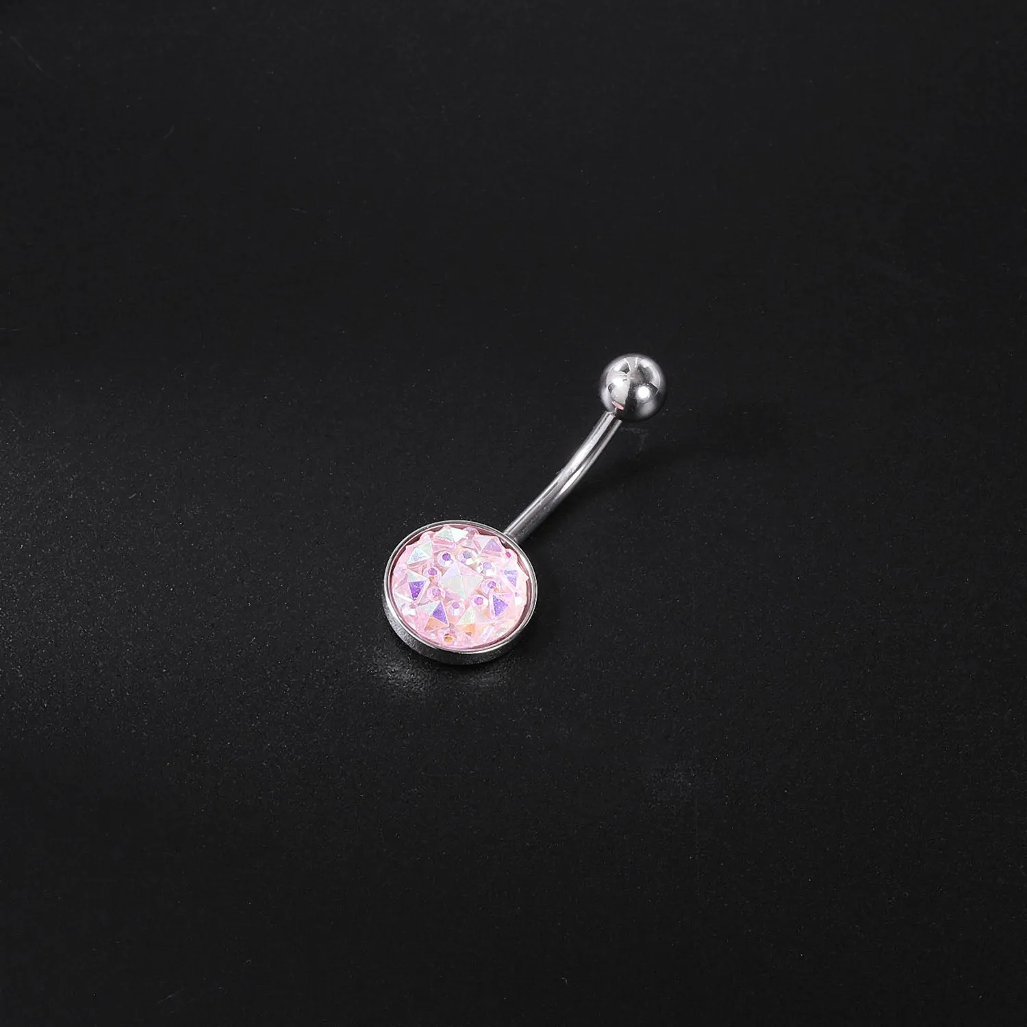 14g Colorful Sequin Belly Button Rings Banana Belly Navel Piercing Jewelry