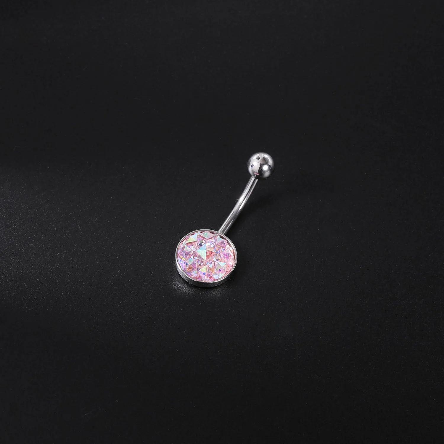 14g Colorful Sequin Belly Button Rings Banana Belly Navel Piercing Jewelry