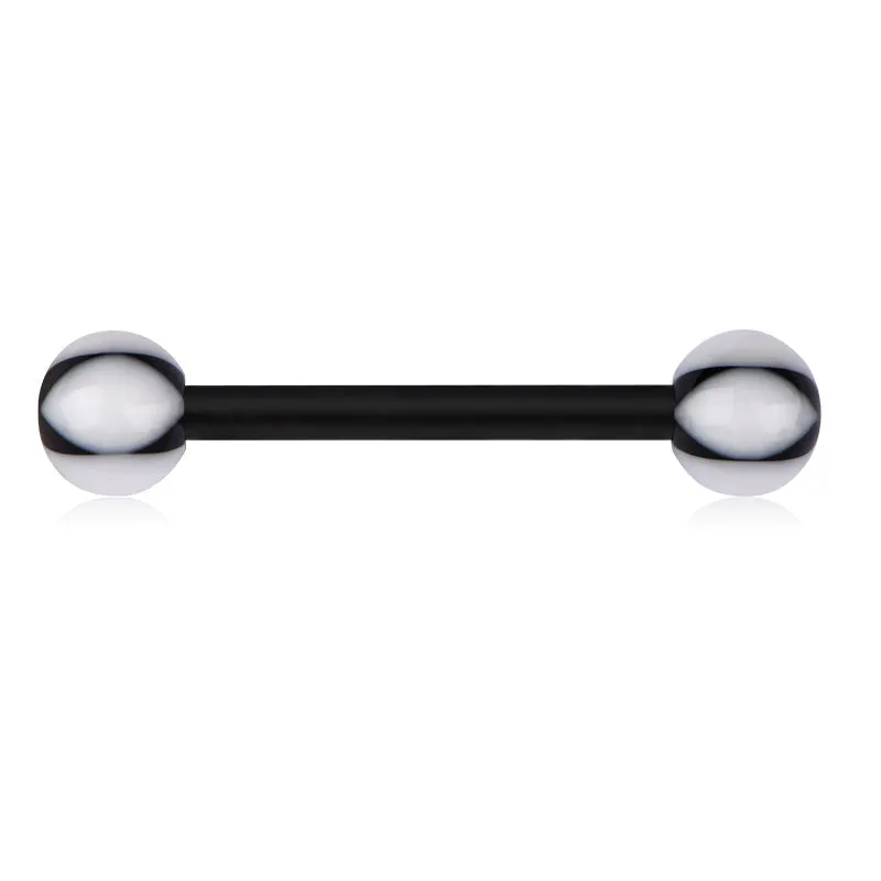 14gauge Plastic Tongue Rings Colorful Various Star 16mm