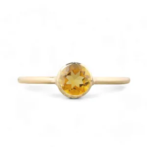 14K Gold Filled Citrine Stacking Ring