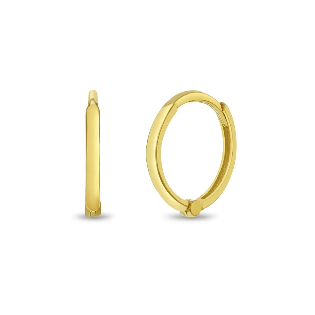14k Gold Timeless Kids / Children's / Girls Earrings Hoop