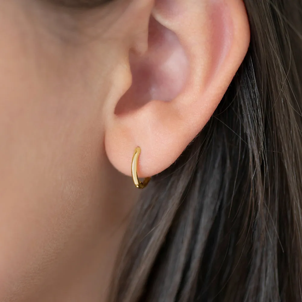 14k Gold Timeless Kids / Children's / Girls Earrings Hoop
