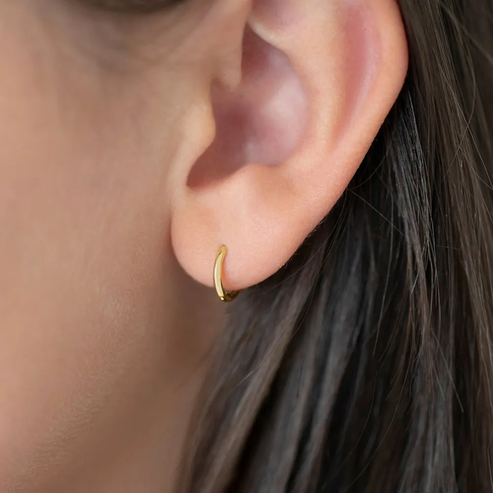 14k Gold Timeless Kids / Children's / Girls Earrings Hoop