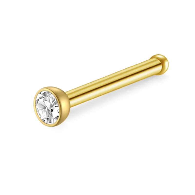18G 20G 22G Colorful Bar Nose Stud Bone Nose Bone Stud