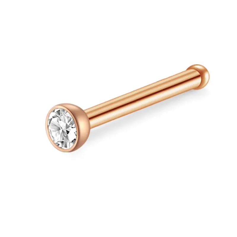 18G 20G 22G Colorful Bar Nose Stud Bone Nose Bone Stud