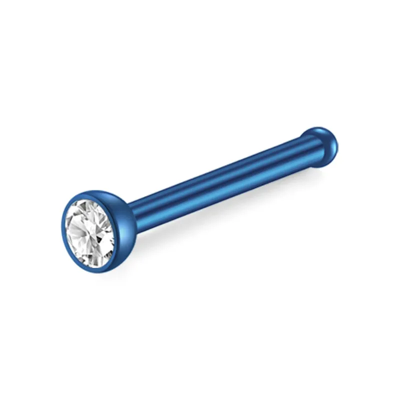18G 20G 22G Colorful Bar Nose Stud Bone Nose Bone Stud