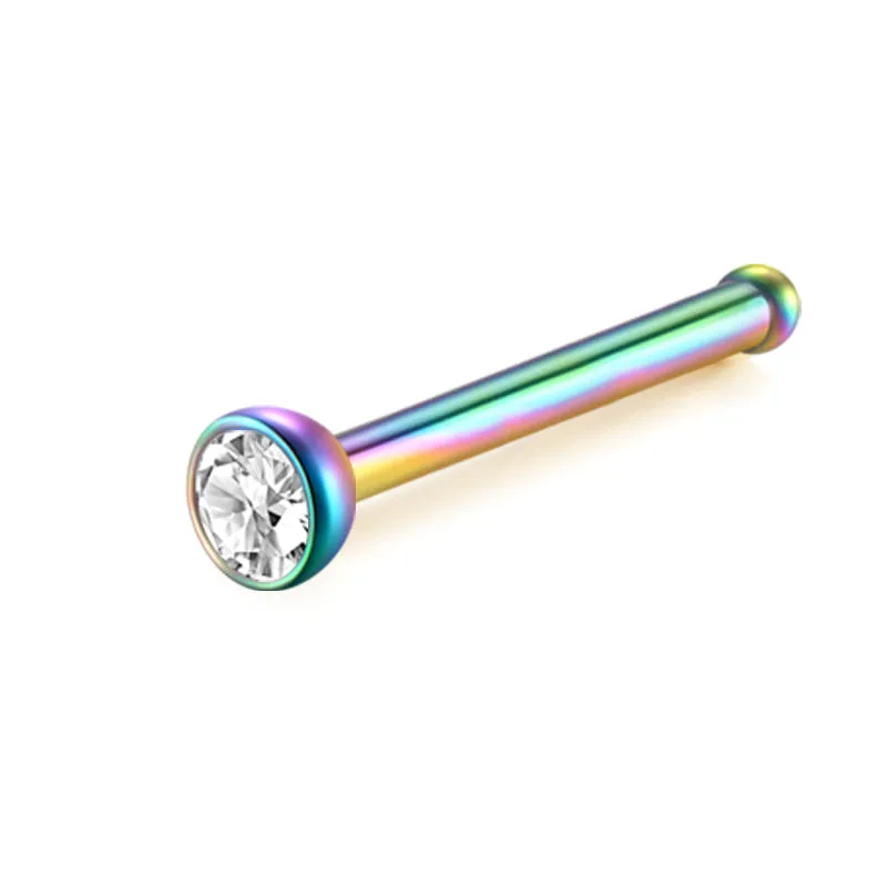 18G 20G 22G Colorful Bar Nose Stud Bone Nose Bone Stud