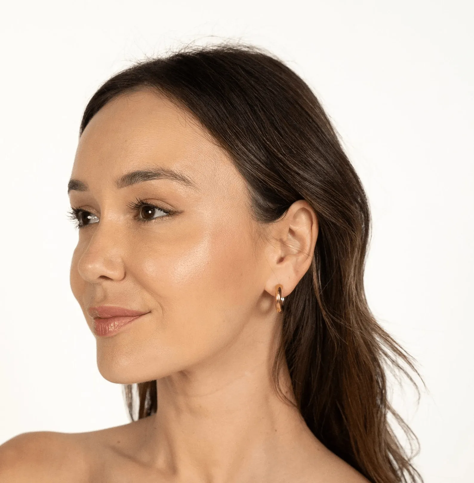 18K Gold Plated Stackable Hoop Earrings