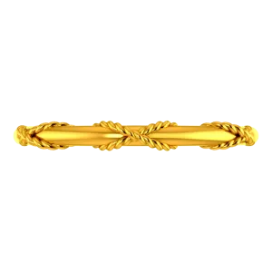 18k Gold Ring With A Rope Design