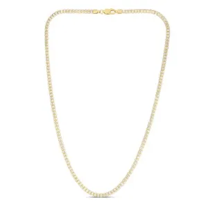3.3mm Two Tone Fancy Iced Chain