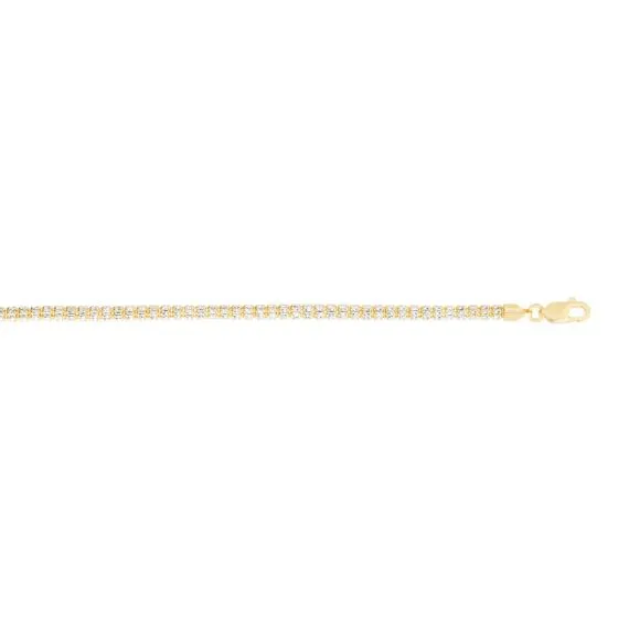 3.3mm Two Tone Fancy Iced Chain