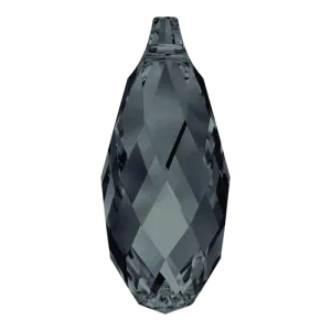 6010 Swarovski Briolette Pendants, Graphite (253)
