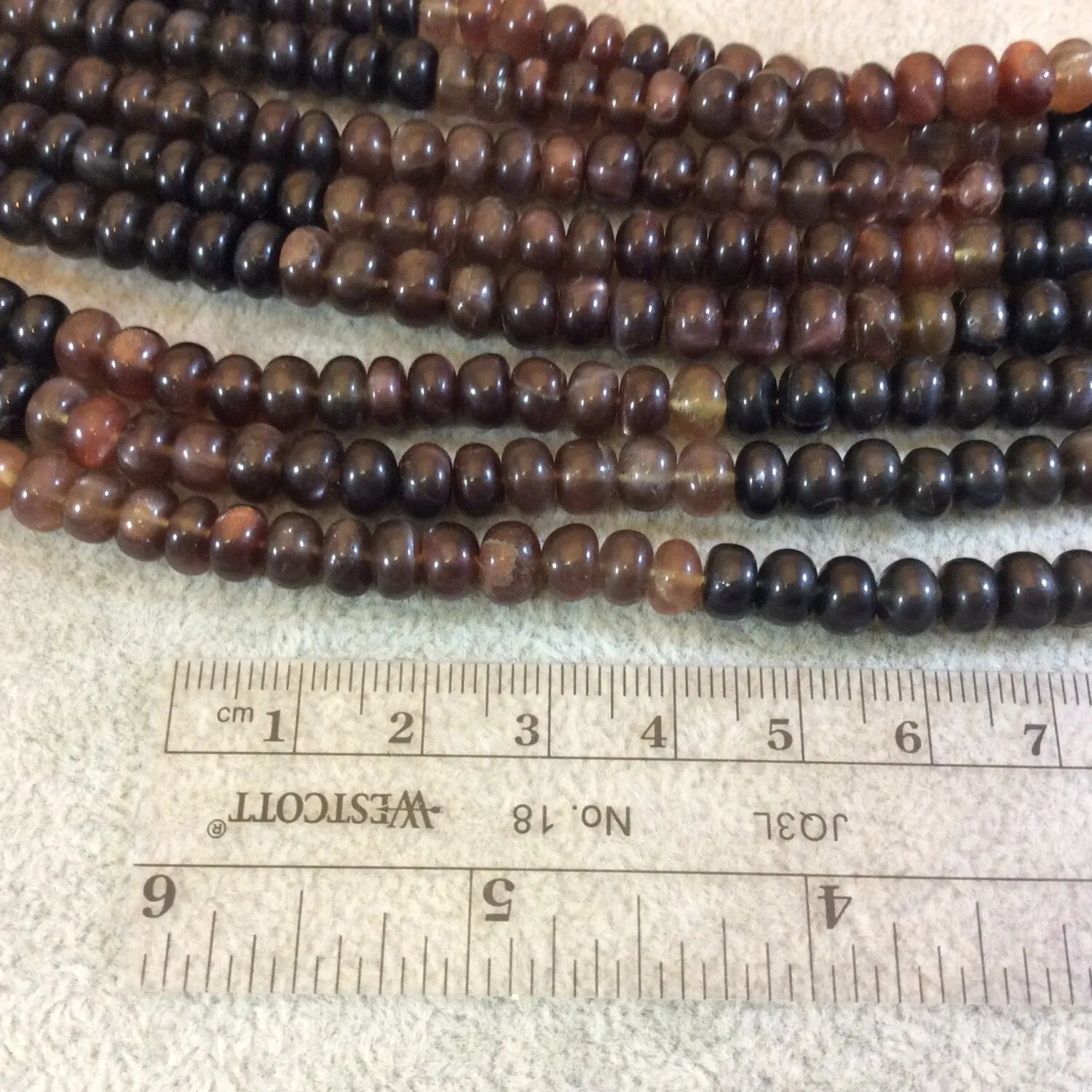 6mm Scapolite Rondelle Beads - Semi Precious Gemstone Beads