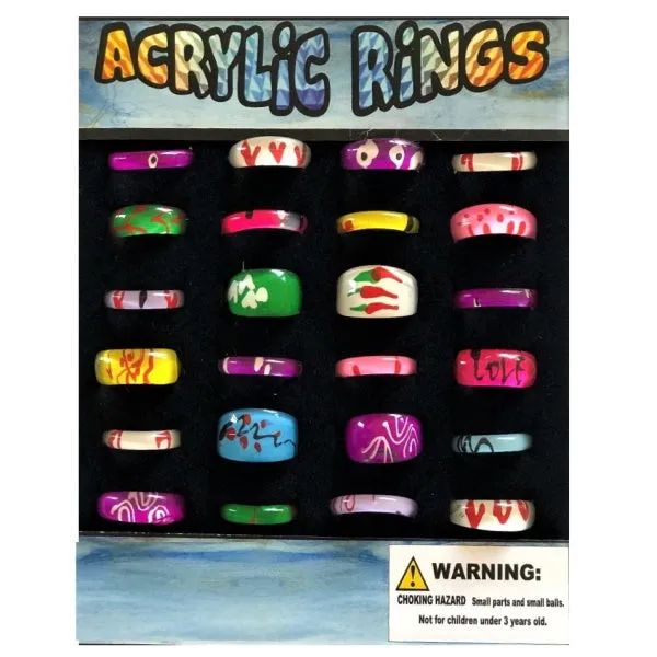 Acrylic Rings 1" Capsules