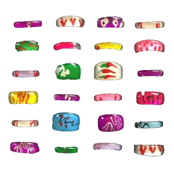 Acrylic Rings 1" Capsules