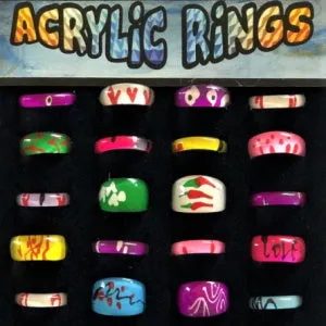 Acrylic Rings 1" Capsules