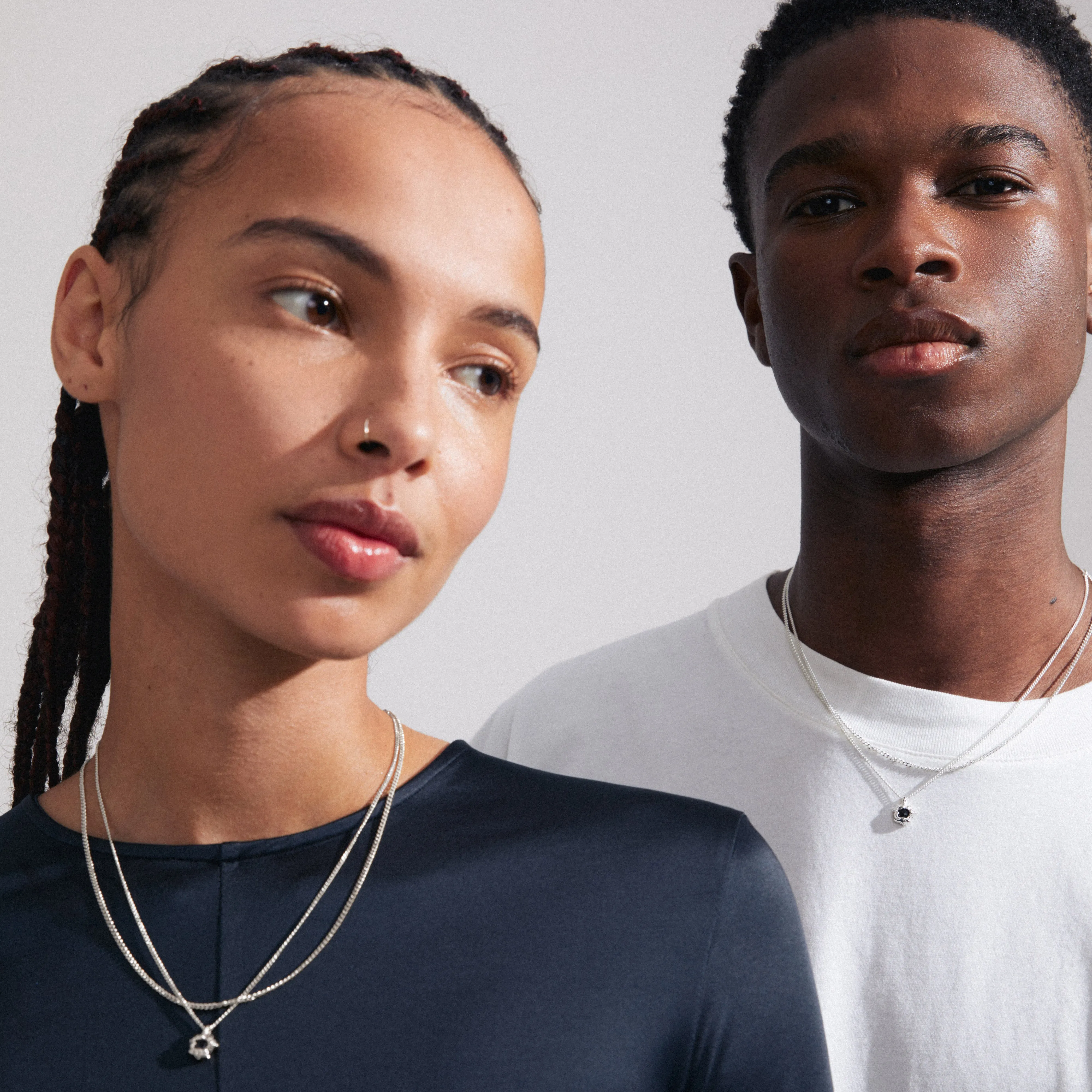 ACT necklace 2-in-1 silver-plated