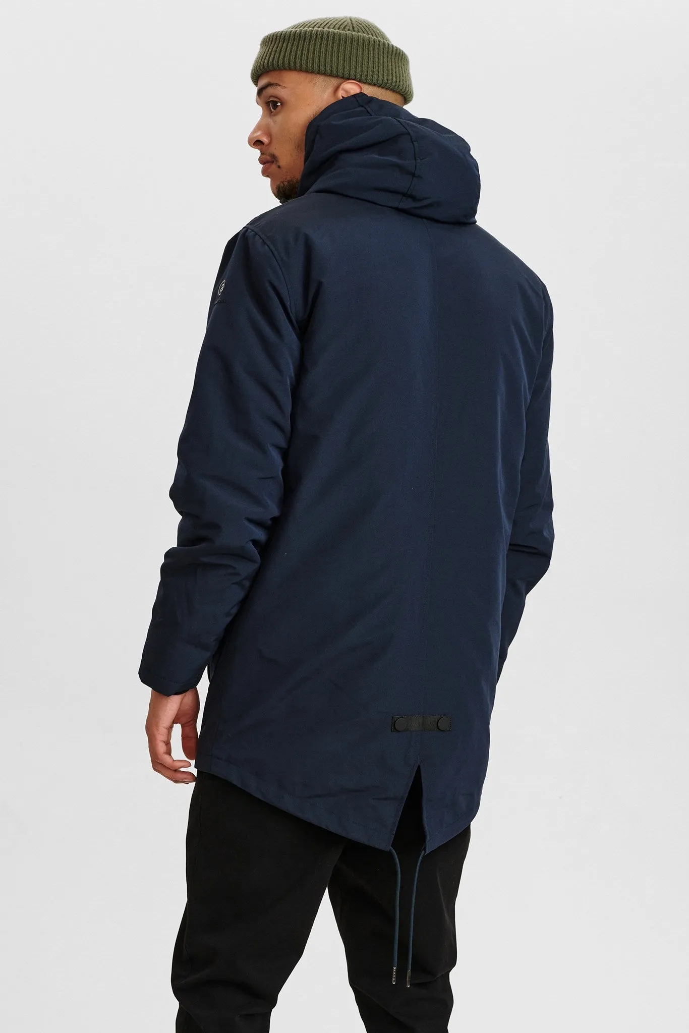 AKSTORM LONG NYLON JACKET - Dark Sapphire