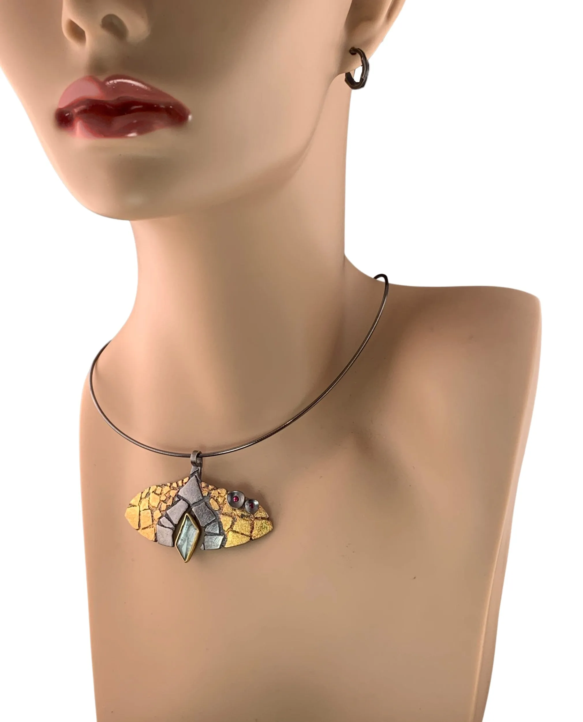 Aqua Ray Pendant