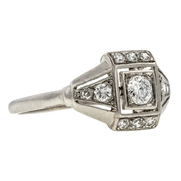 Art Deco Diamond Ring, 0.15ct.