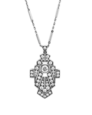 Art Deco-Style Diamond Necklace