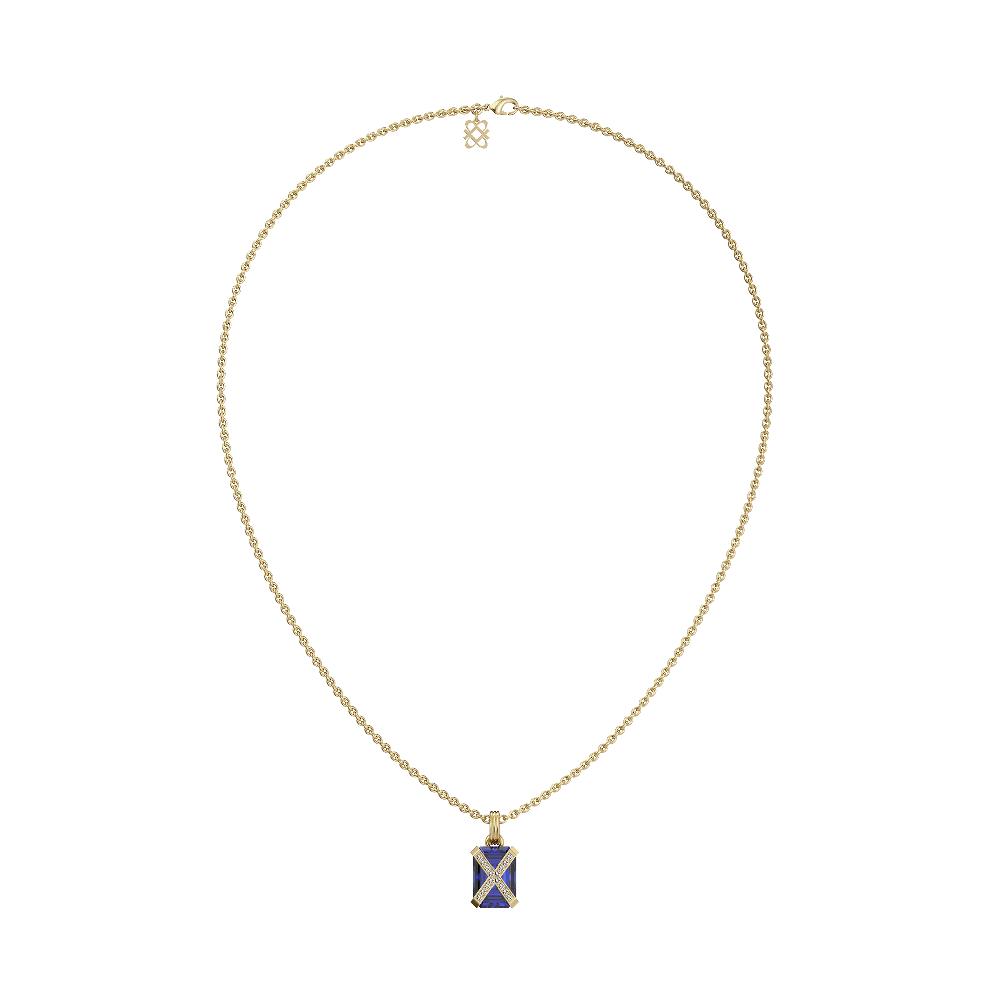 Artdeco Cocktail Diamond Pendant