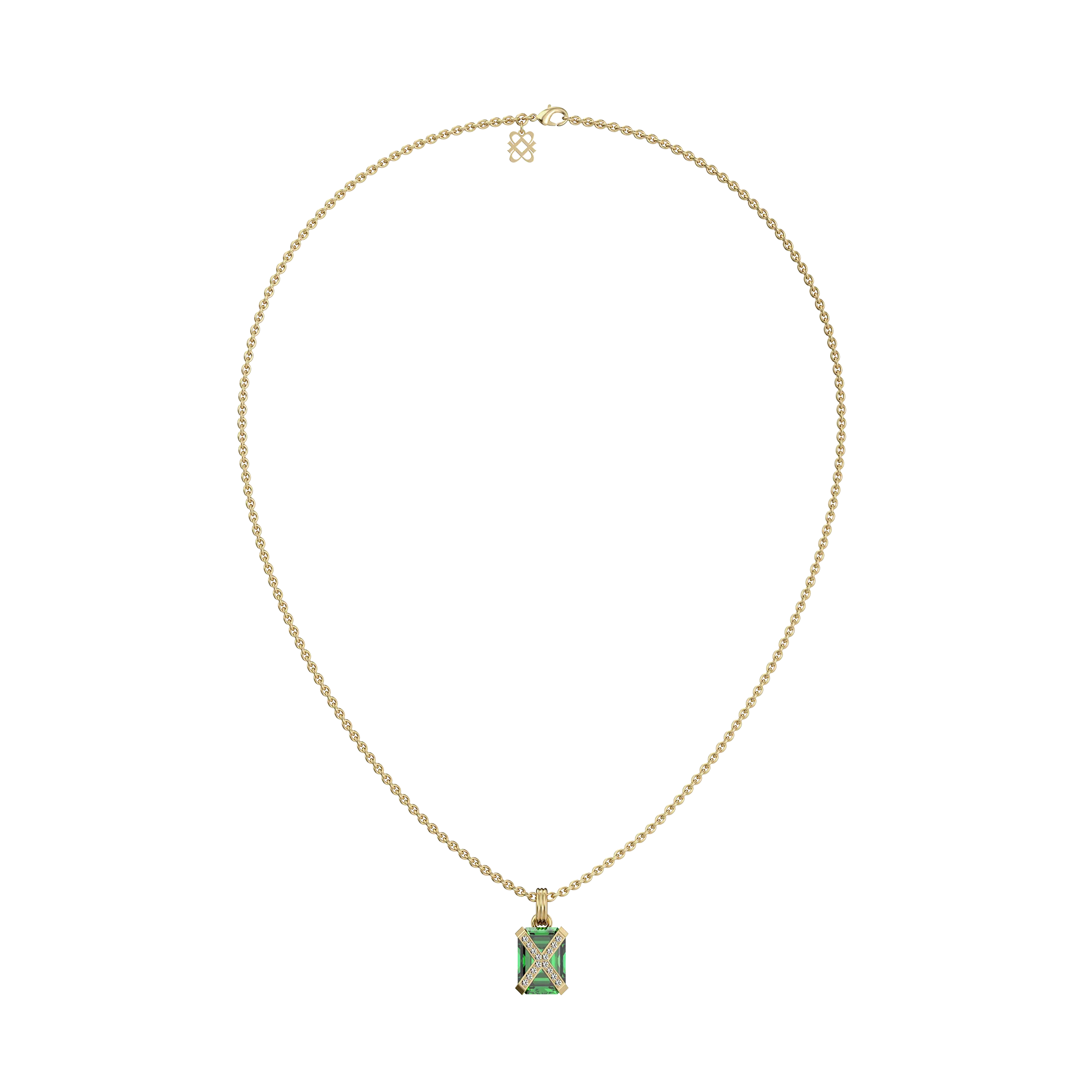Artdeco Cocktail Diamond Pendant