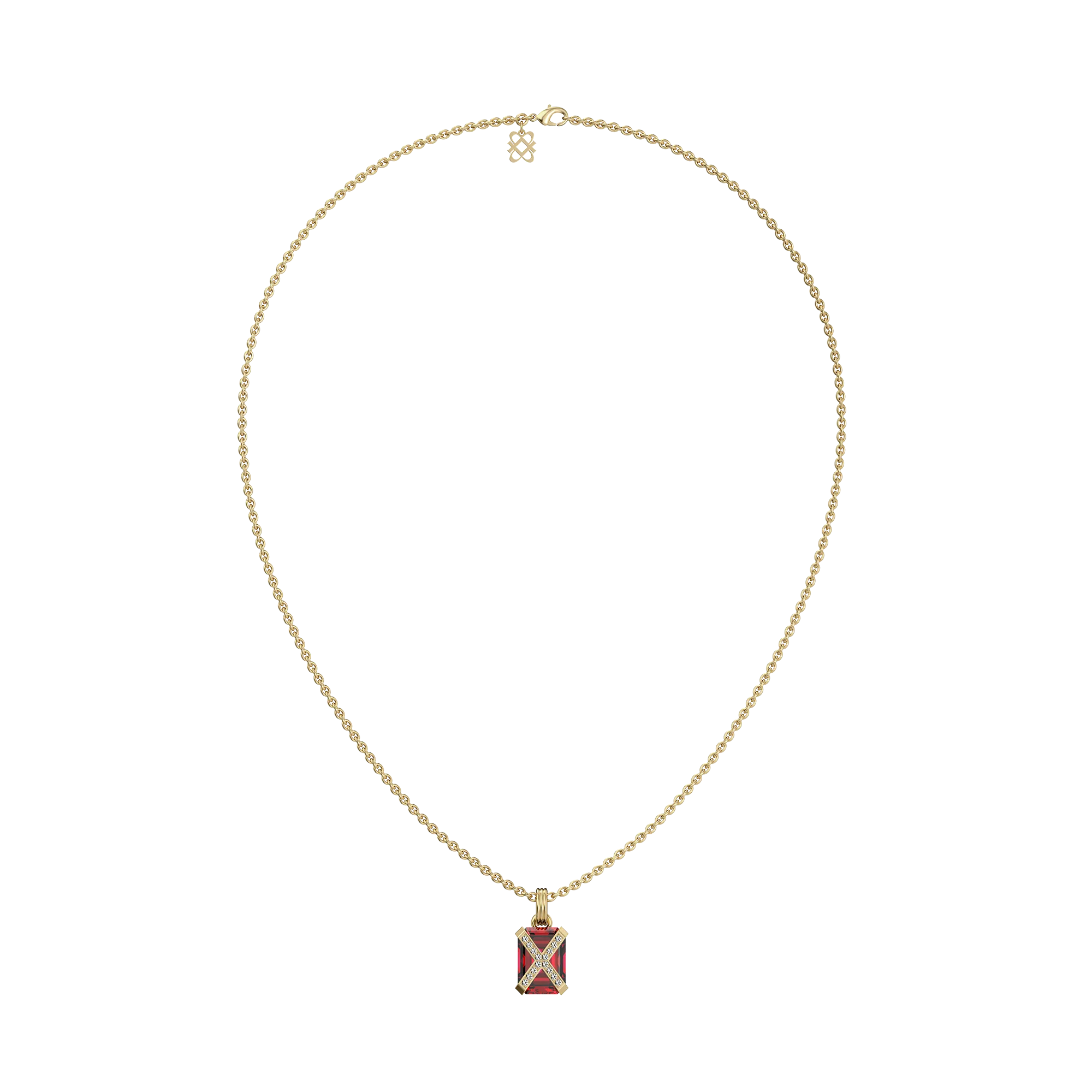Artdeco Cocktail Diamond Pendant
