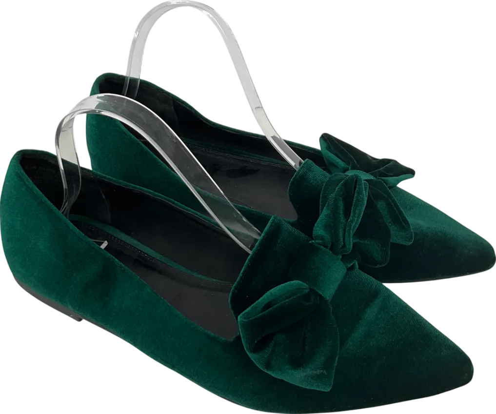 ASOS Green Sapphire Bow Detail Pumps UK 9 EU 42 