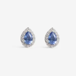 Azul Sapphire & Diamond Earrings | 18ct Gold