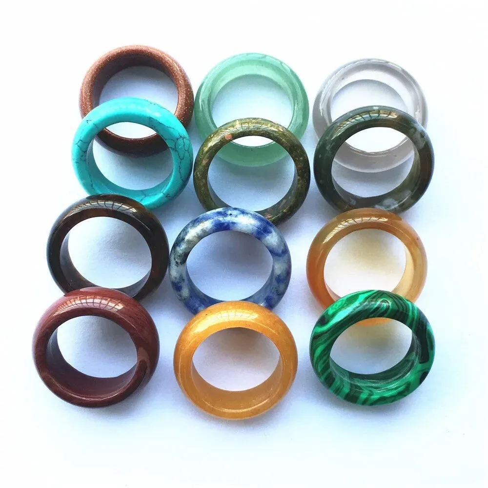 Banded Agate Ring | Gemstone Band | Healing Stone | Statement Jewelry | Gift
