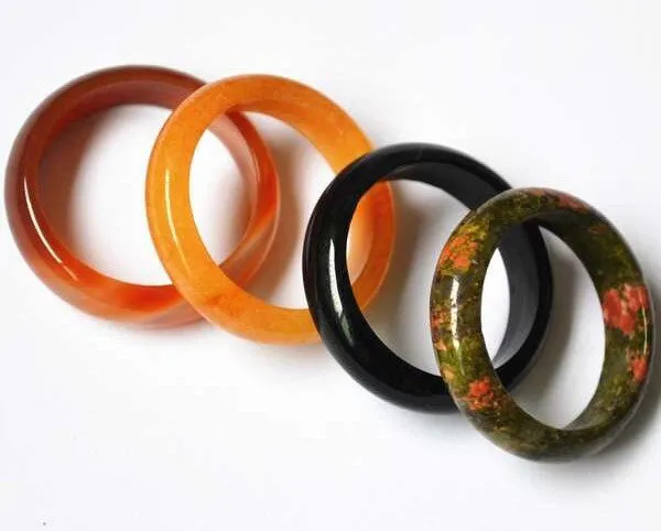 Banded Agate Ring | Gemstone Band | Healing Stone | Statement Jewelry | Gift