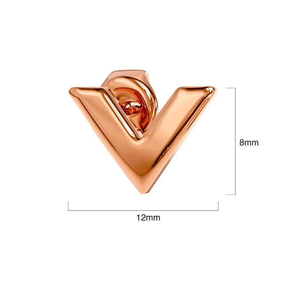 Boxed Bellatrix Star Bangle & V-Style Stud Earrings Set in Rose Gold