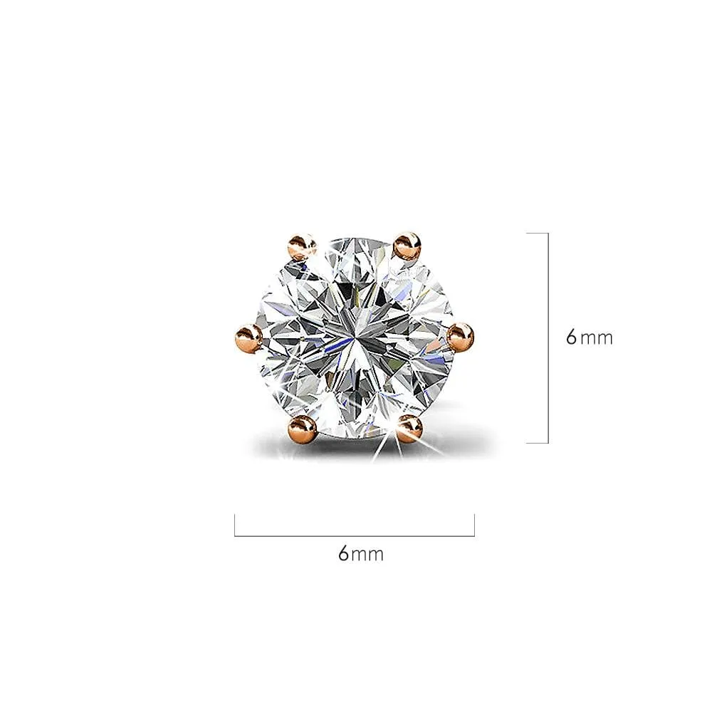 Boxed Divine Crystal Rose Gold Set Embellished with SWAROVSKI® Crystals