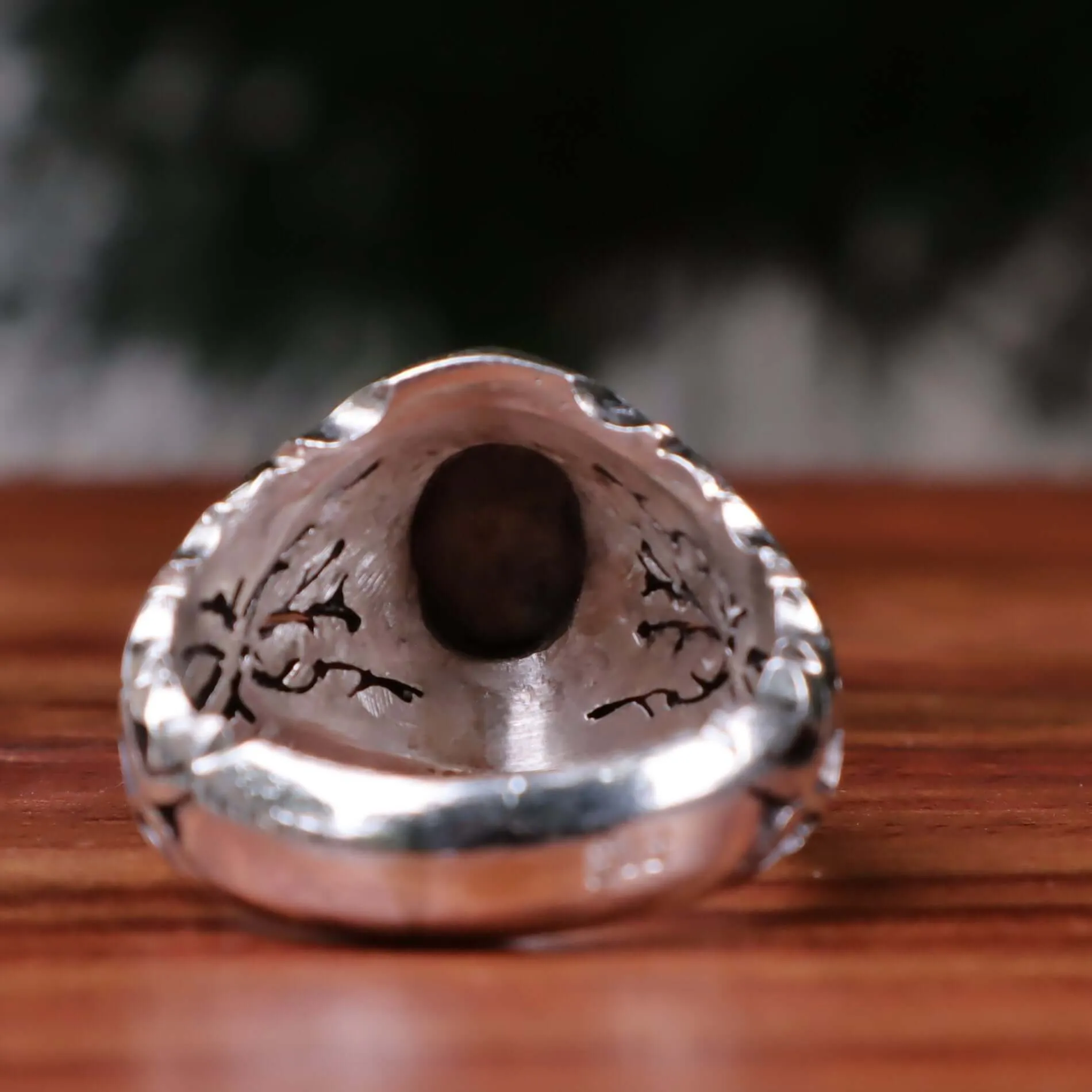 Celestial Oasis Turquoise (Feroza) Sterling Silver Ring