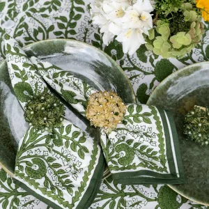 Champagne Bouquet Beaded Napkin Ring | Set of 4