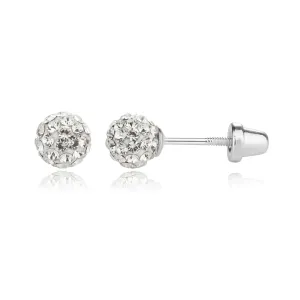 Cherished Moments Sterling Silver Stardust Stardust Ball Screw Back Earrings