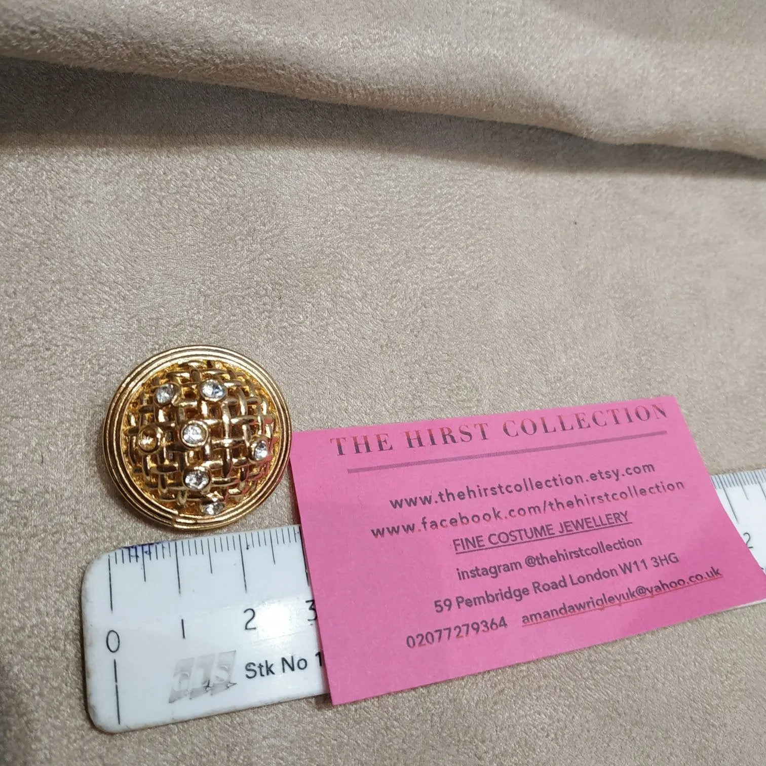 Christian Dior Earrings vintage gold weaving clip on