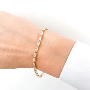 Claire Baguette Cut Tennis Bracelet
