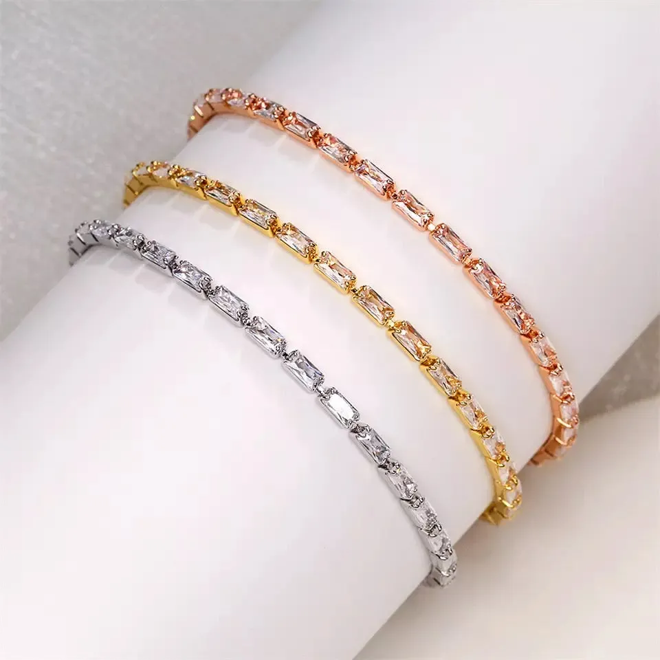 Claire Baguette Cut Tennis Bracelet