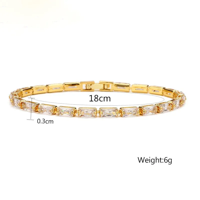 Claire Baguette Cut Tennis Bracelet
