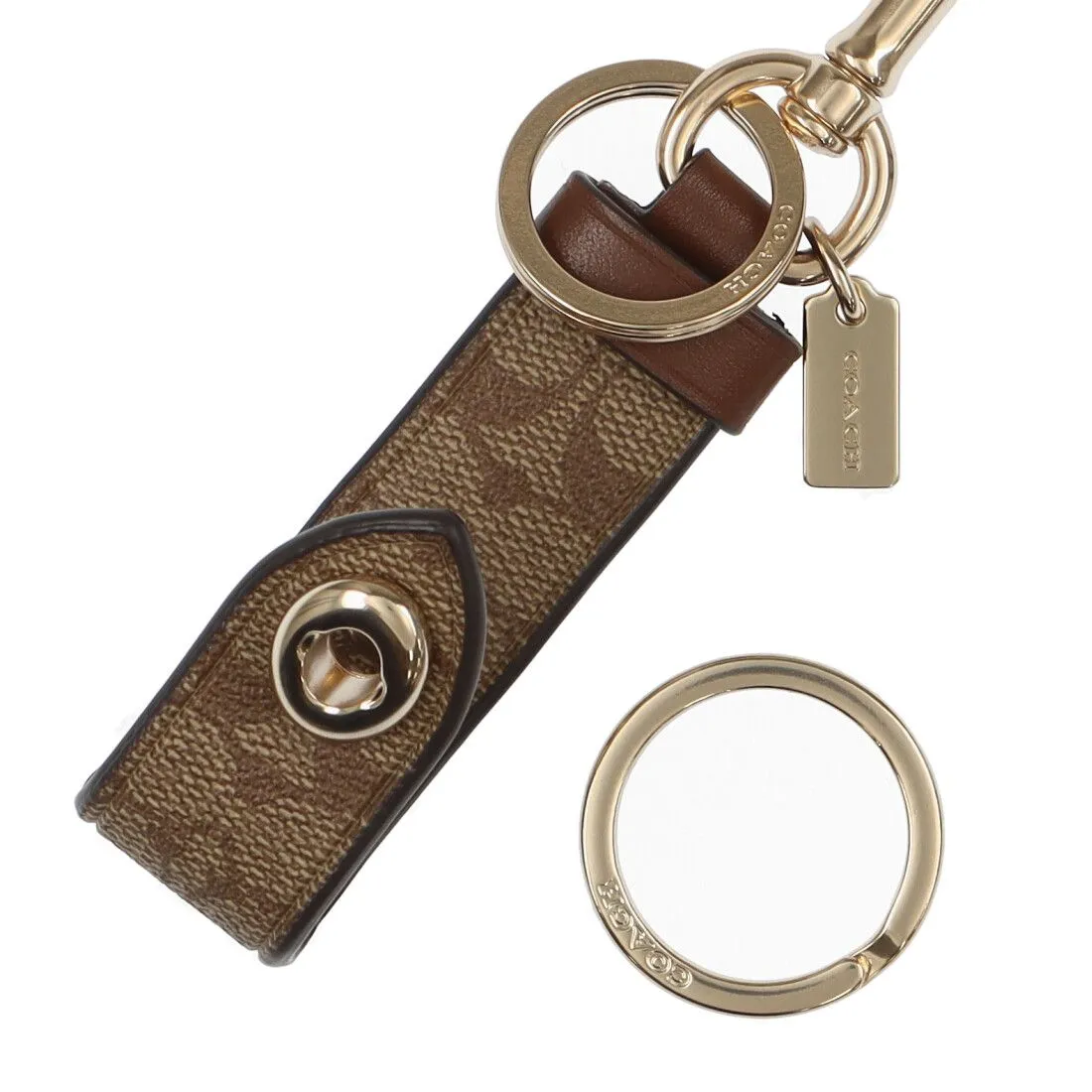 COACH TRIGGER SNAP BAG CHARM KEY FOB