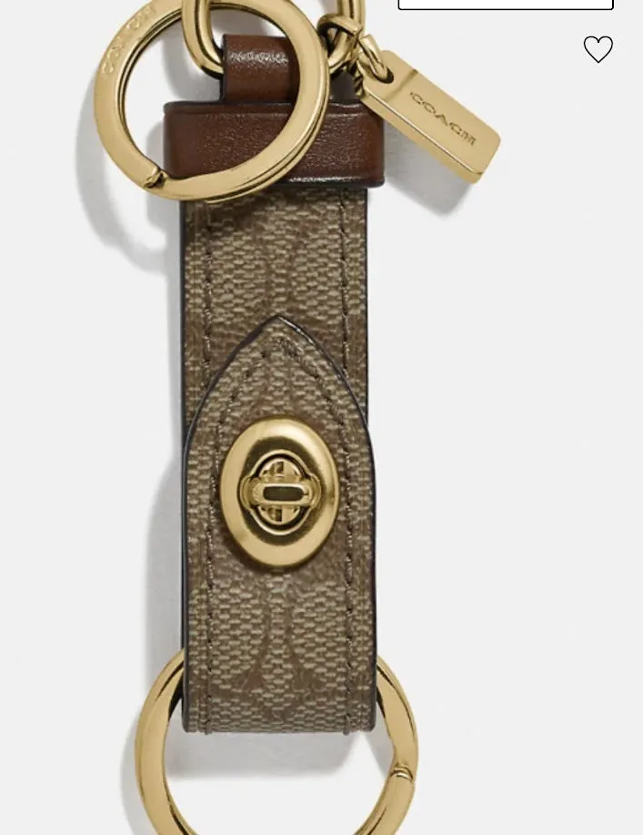 COACH TRIGGER SNAP BAG CHARM KEY FOB