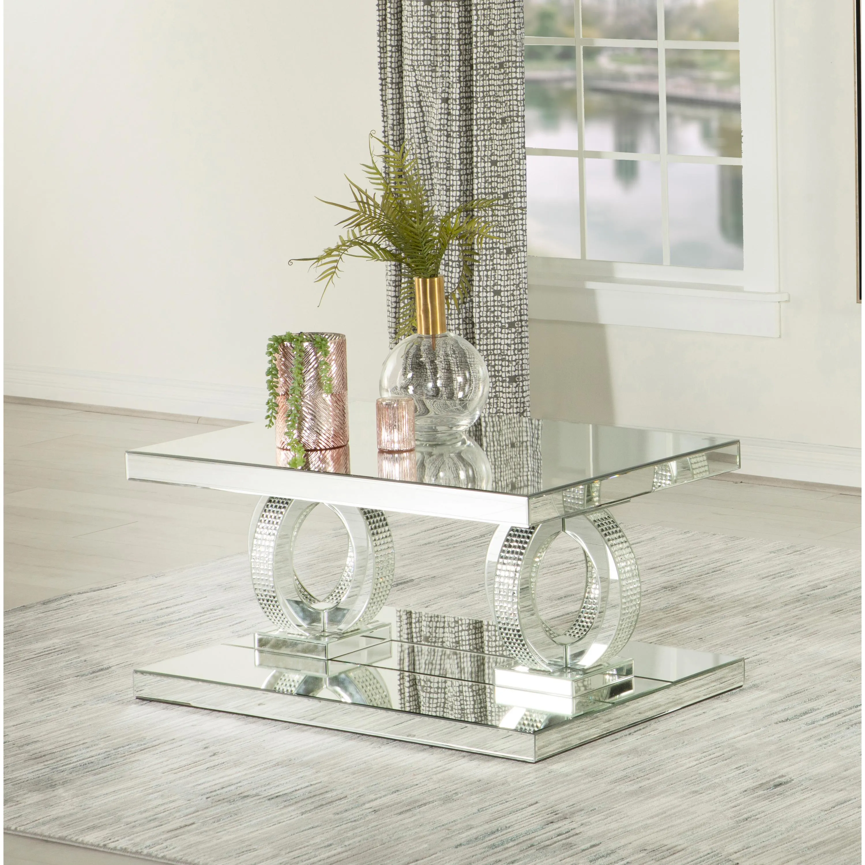 Coaster Furniture Breena 753278 Rectangular Coffee Table - Mirror