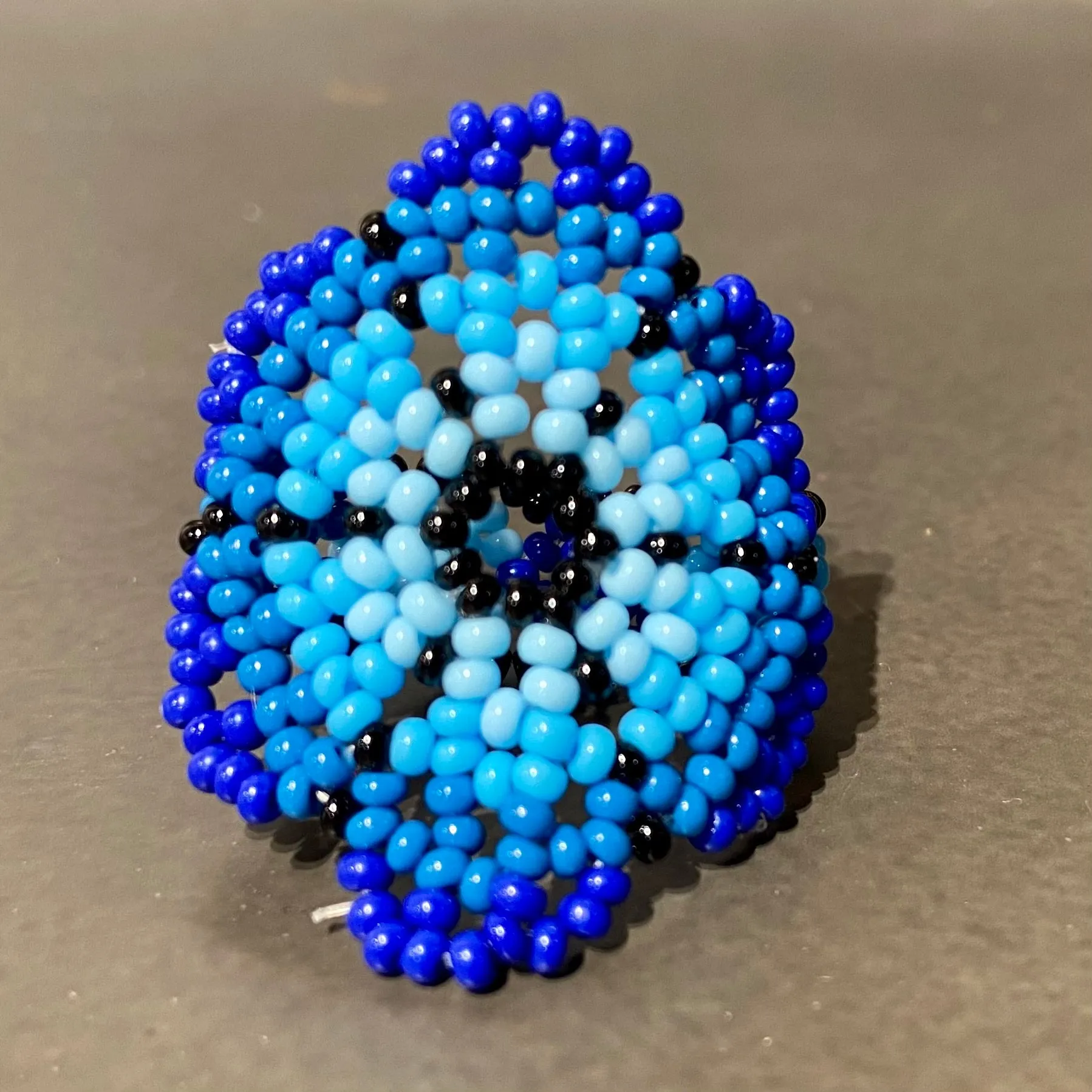 Colorful Beaded Flower Rings -- Guerrero, Mexico