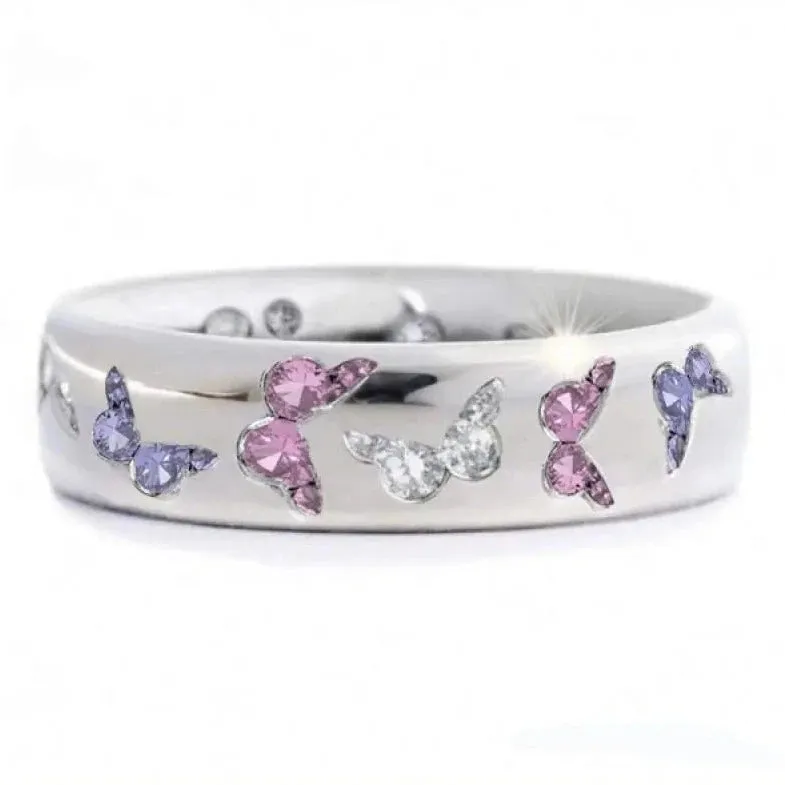 Colorful Butterfly Ring
